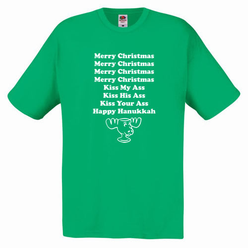 Kiss My Ass Christmas T-Shirt