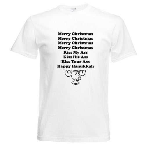 Kiss My Ass Christmas T-Shirt