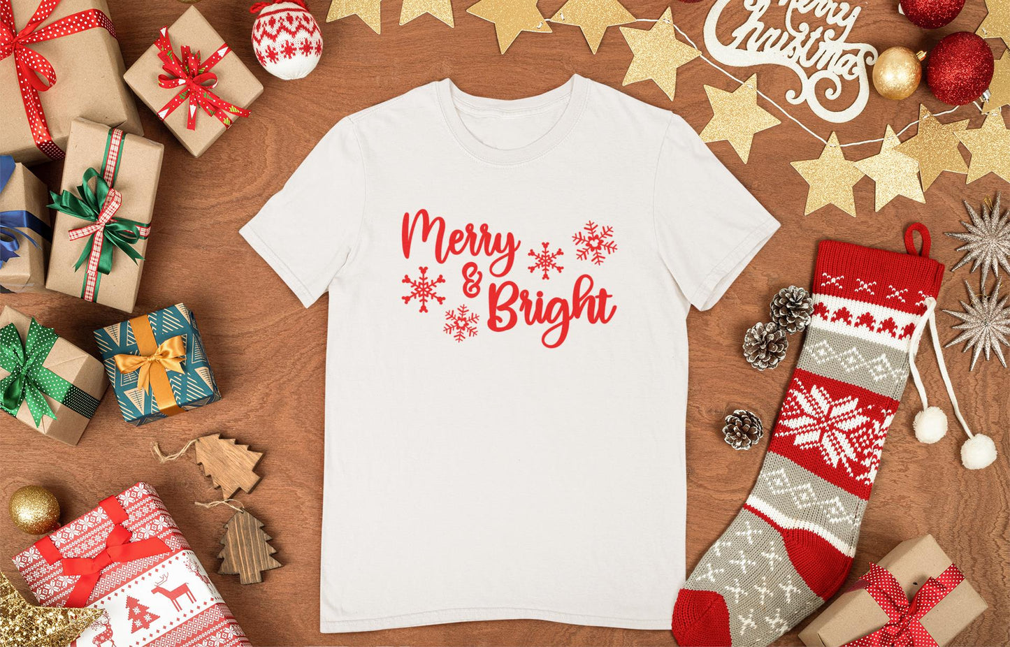 Merry and Bright Christmas T-Shirt