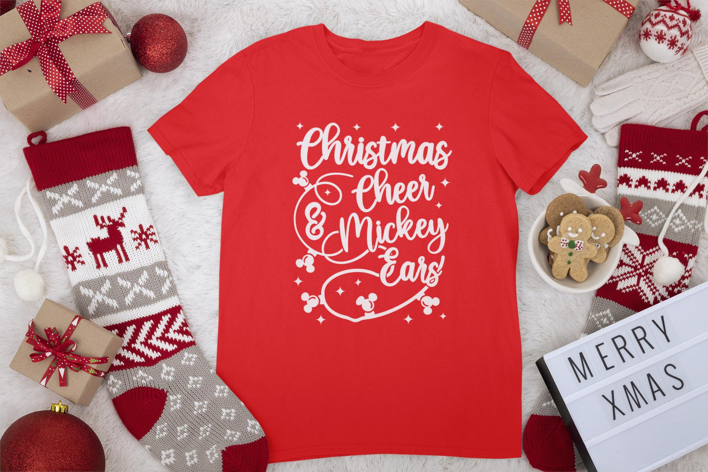 Christmas Cheer & Mickey Ears T-Shirt