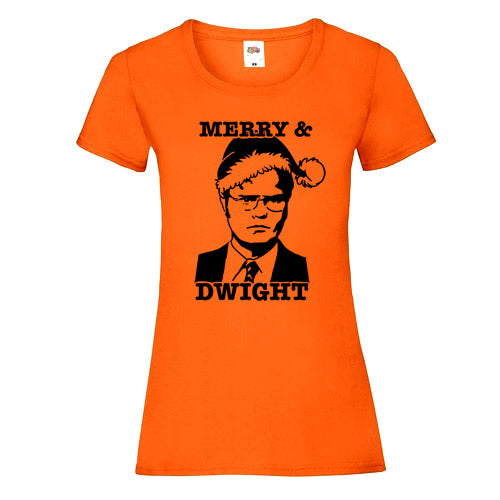 Merry and Dwight Christmas T-Shirt