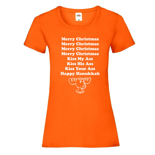 Kiss My Ass Christmas T-Shirt
