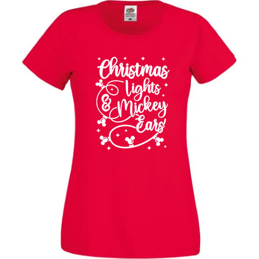 Christmas Lights & Mickey Ears T-Shirt