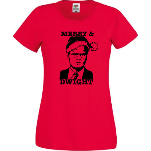 Merry and Dwight Christmas T-Shirt