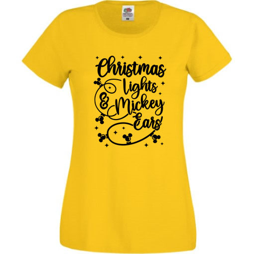 Christmas Lights & Mickey Ears T-Shirt