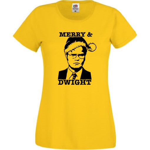 Merry and Dwight Christmas T-Shirt