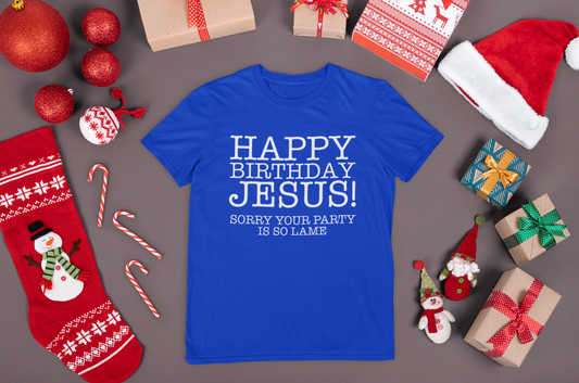 Happy Birthday Jesus - Christmas T-Shirt