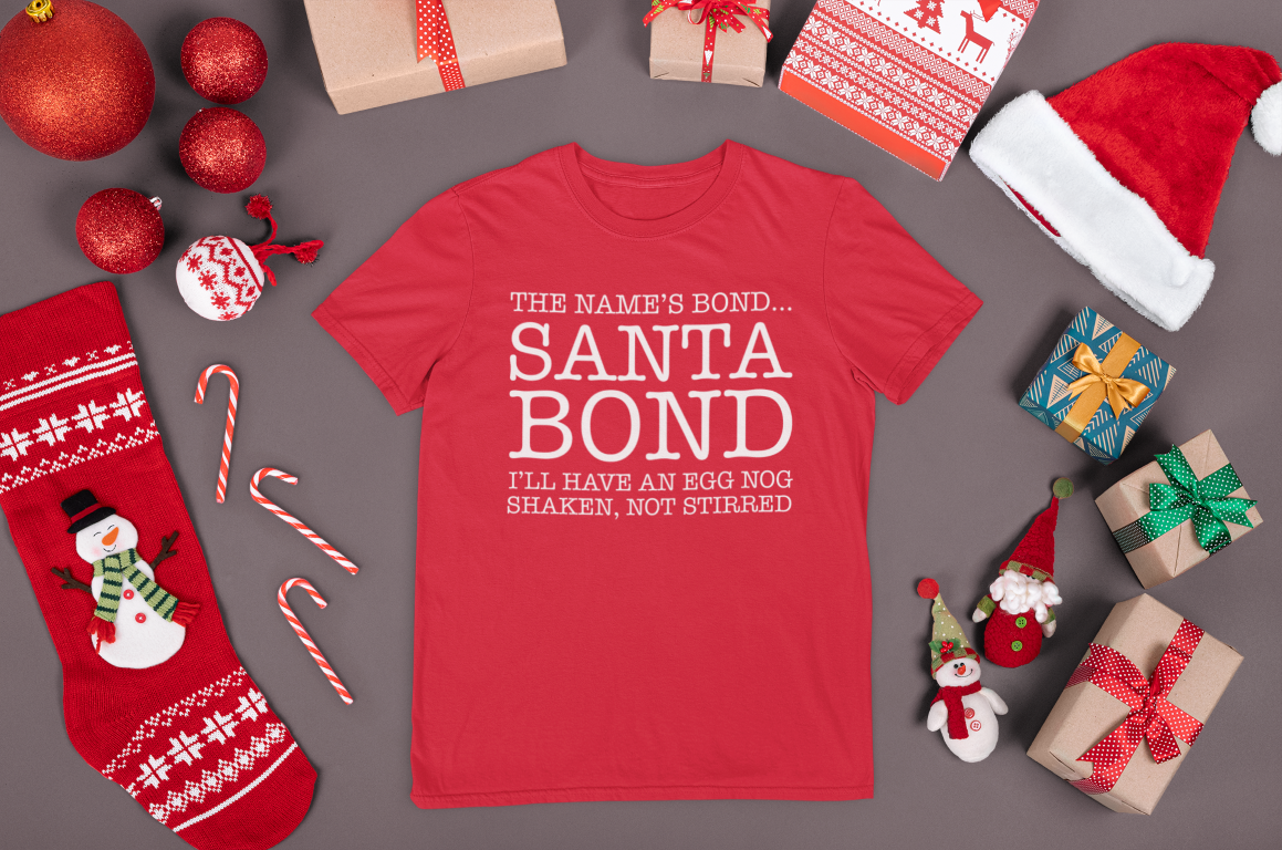 The Name's Bond - Santa Bond! Christmas T-Shirt