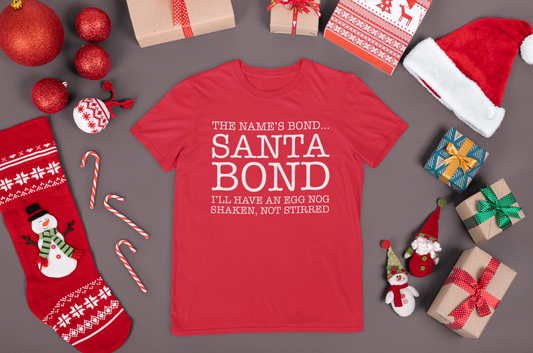 The Name's Bond - Santa Bond! Christmas T-Shirt